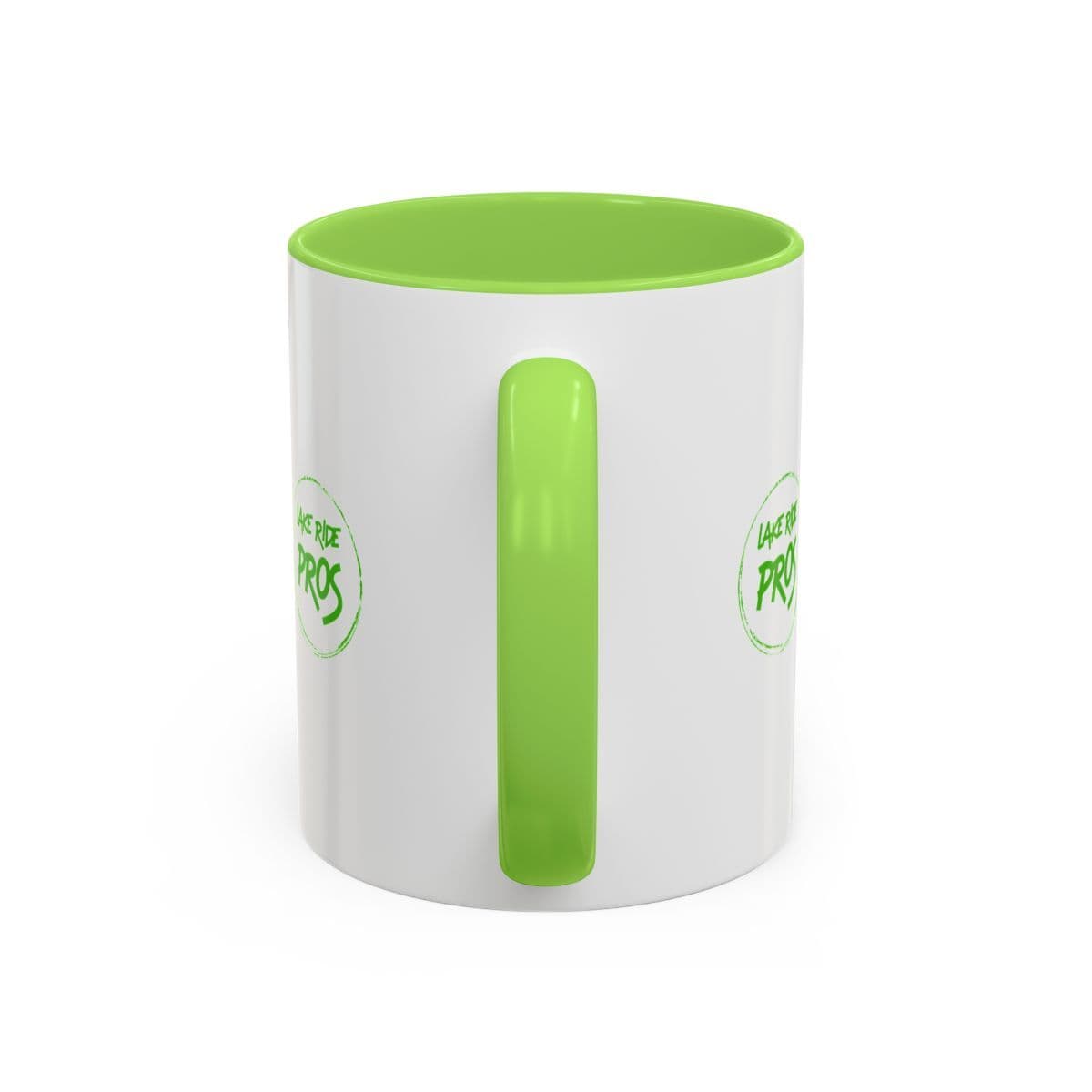 Lake Ride Pros Superhero Mug (11oz/15oz) — Colorful Coffee Cup with 'LRP' Mascot